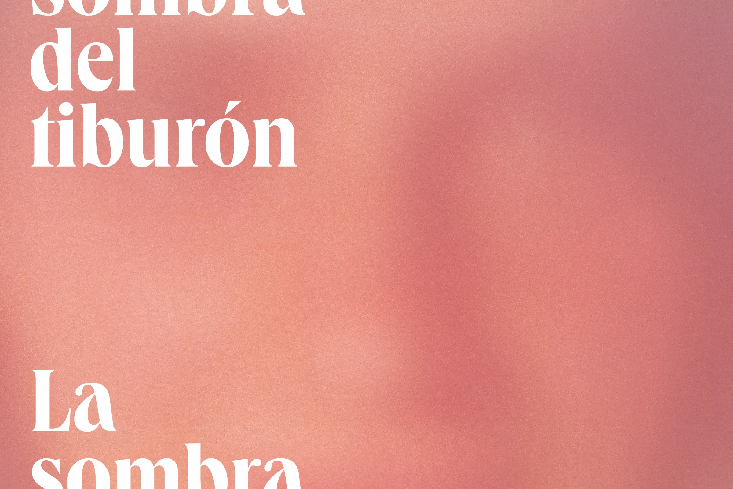 La sombra del tiburón — the finished poster