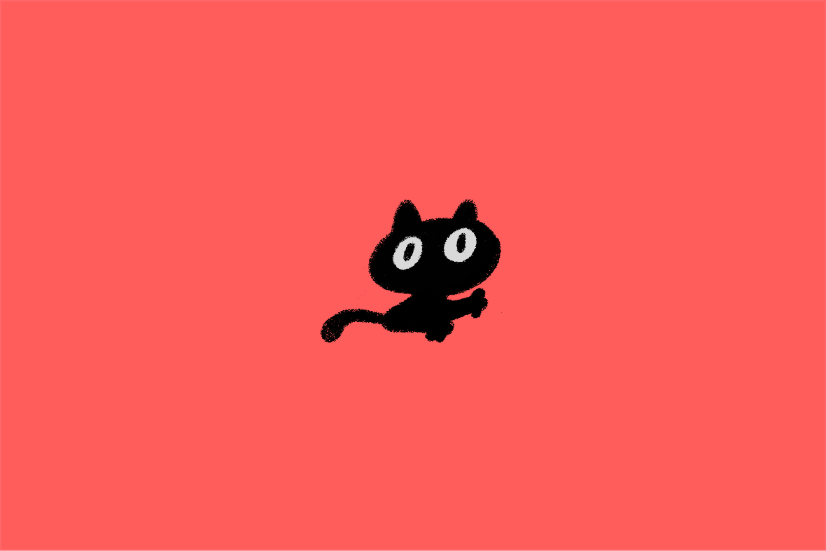 Rumicat — the cat waving hello