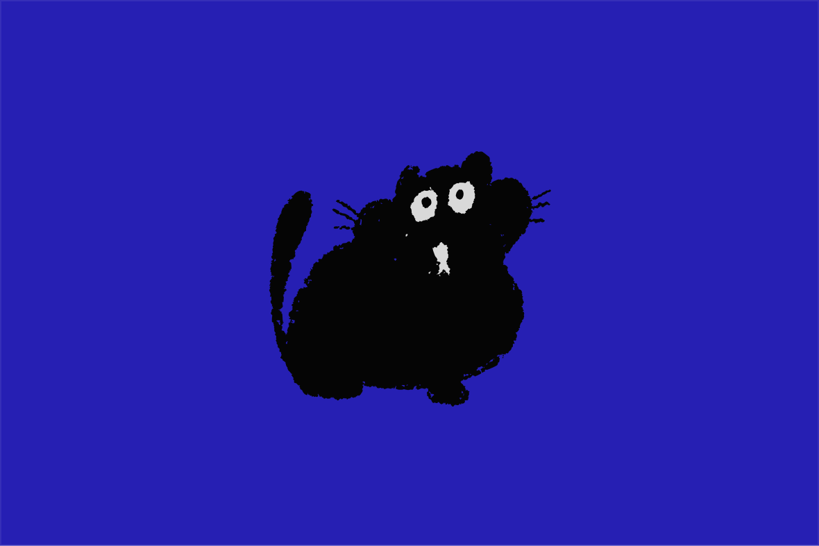Rumicat — the round cat, whiskers out