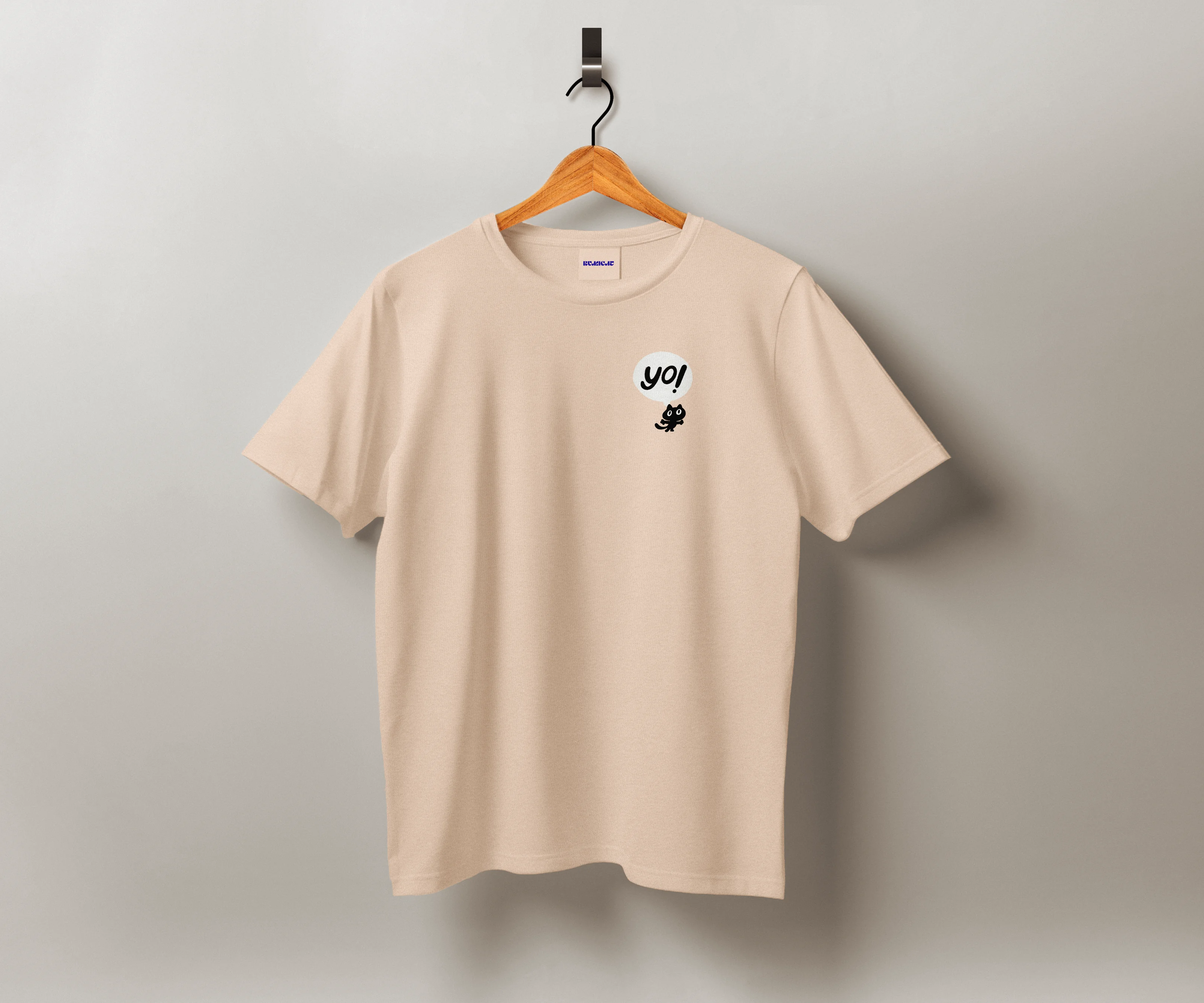 Rumicat — unused shirt design: a small yo! pocket mark