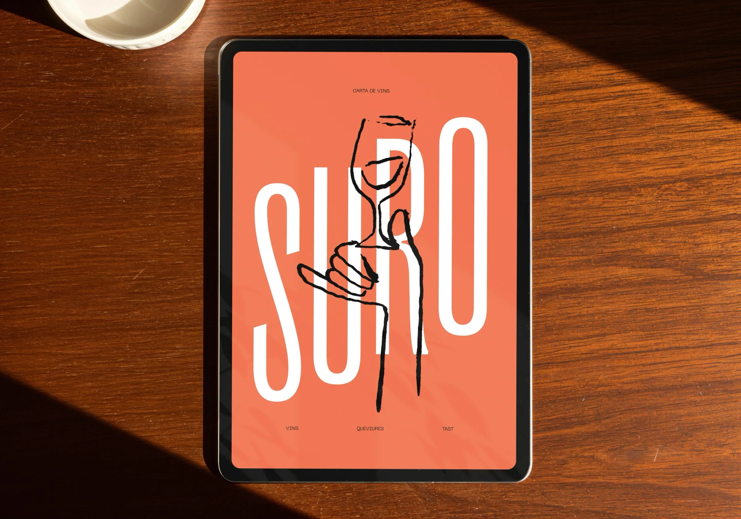 SURO — menu on iPad